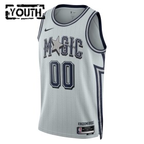 Canotte Bambino Orlando Magic Personalizzate Nike 2024-25 City Edition Grigio Swingman